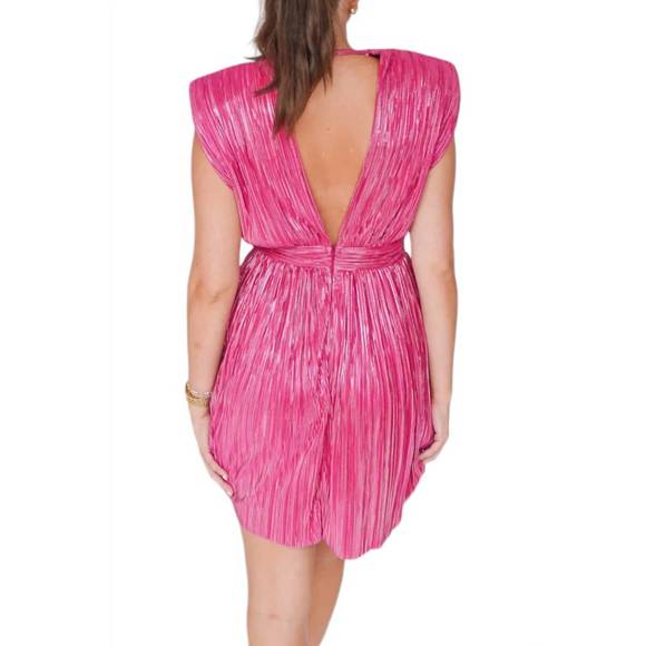 NEW SABINA MUSAYEV risa mini dress in raspberry - Picture 2 of 2